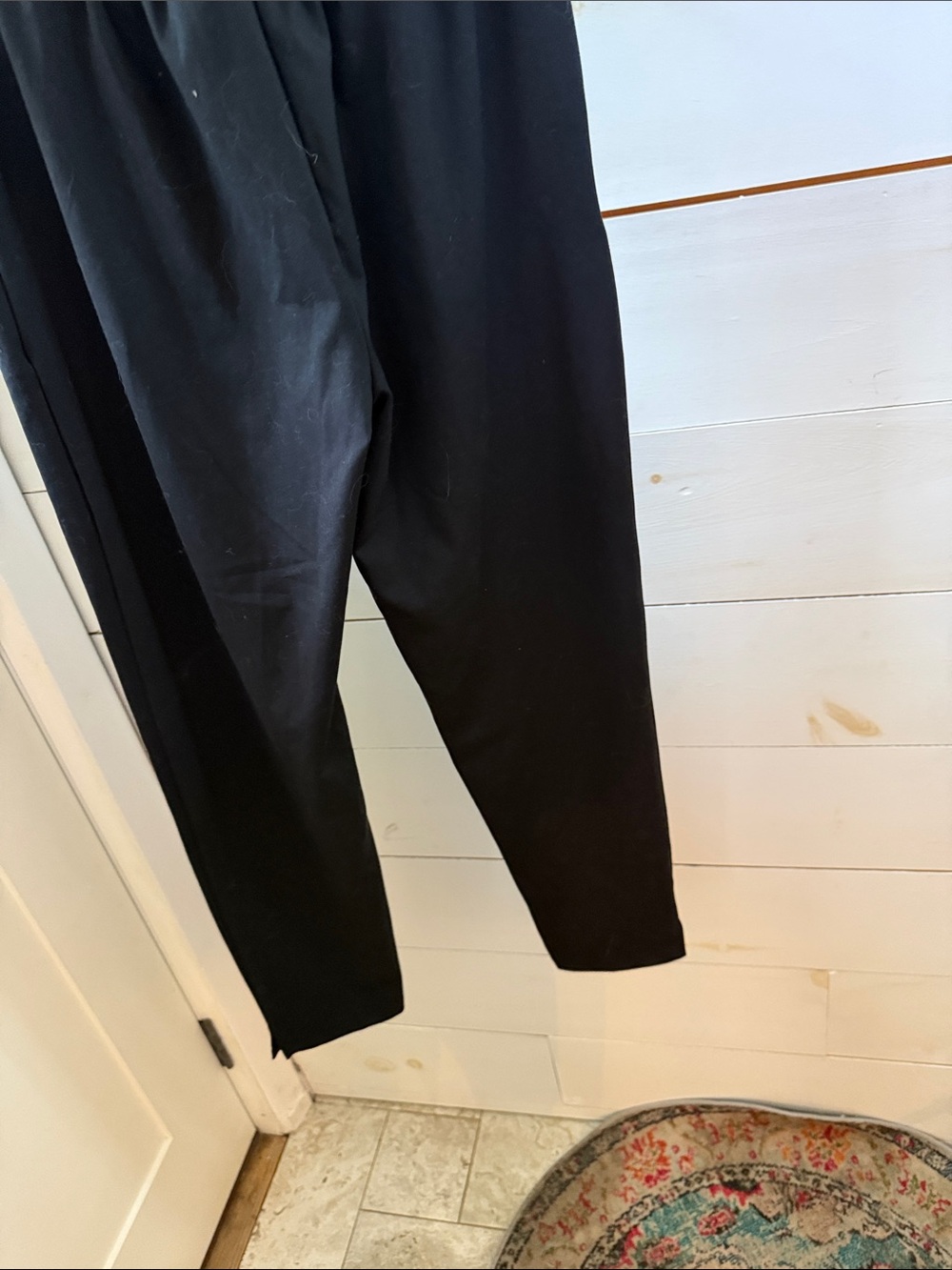 Nicole Miller Black Tie-Waist Tapered Pants - Picture 6 of 6